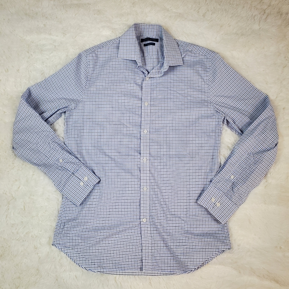 Tommy Hilfiger Size M All-Season Stretch Slim Fit Button Down Long Sleeve Shirt